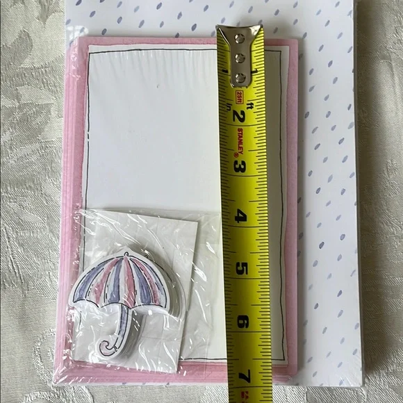 Pink and White Stationery Set with Umbrella Design by Creative Papers CR Gibson - Picture 5 of 5